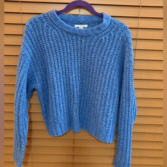 American Eagle Outfitters Blue Crew Neck Sweater ~ XS - Picture 2 of 9